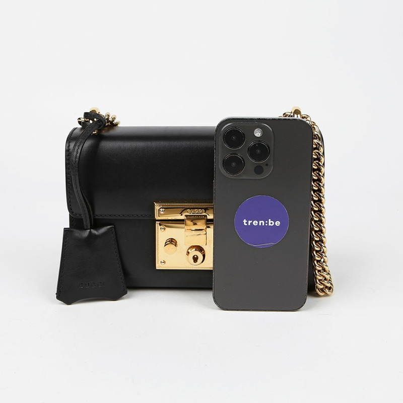 【包稅】GUCCI 帶鎖小鏈條單肩斜背包 409487-6