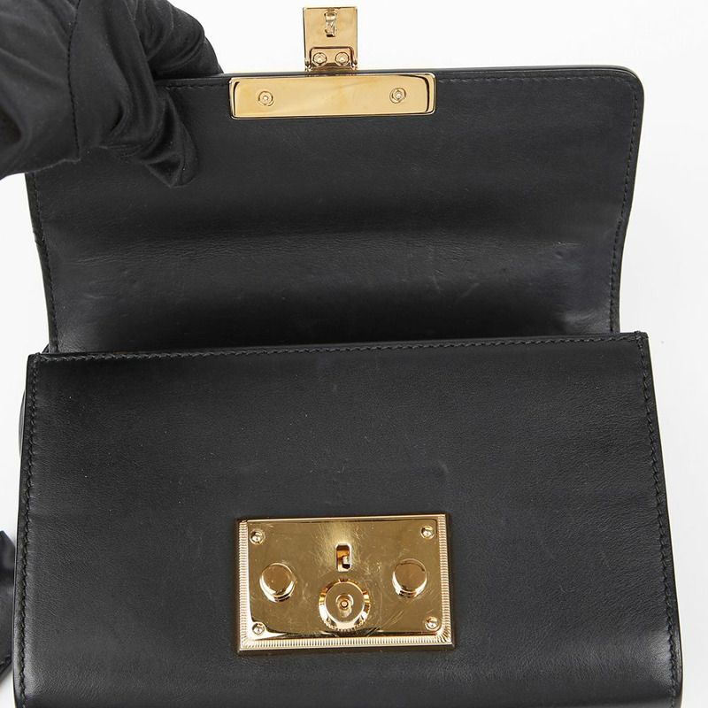 【包稅】GUCCI 帶鎖小鏈條單肩斜背包 409487-7