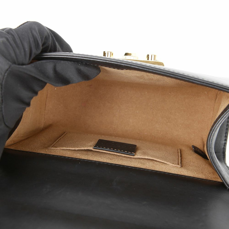 【包稅】GUCCI 帶鎖小鏈條單肩斜背包 409487-8