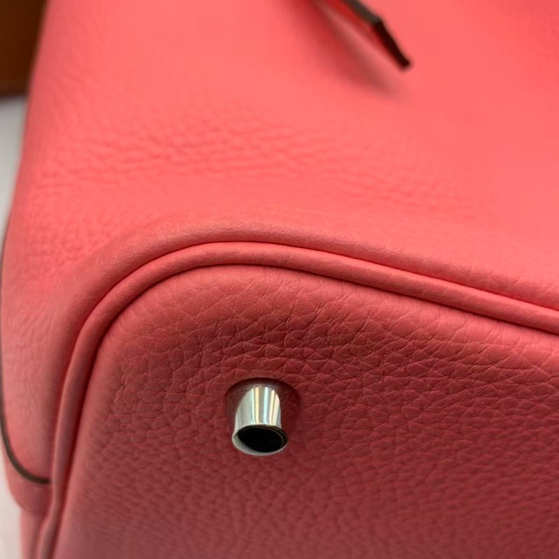 Hermes Picotin lock22 TC皮 rose azalee 桃紅菜籃子-9