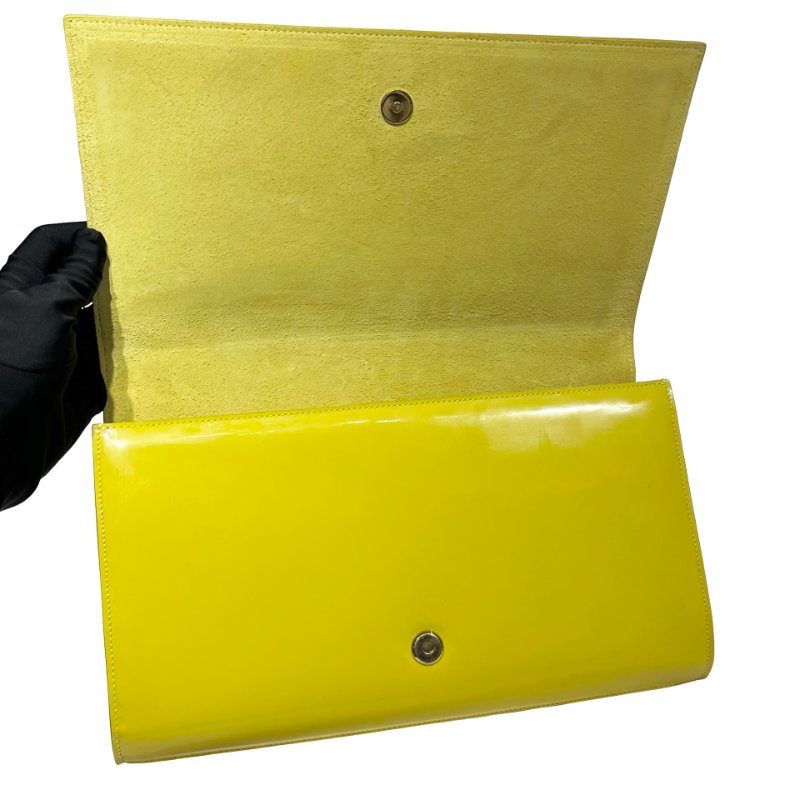 YSL YELLOW CLUTCH-5