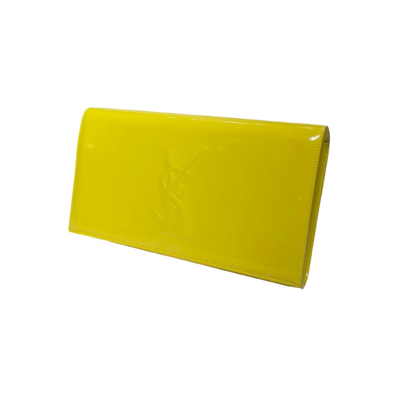 YSL YELLOW CLUTCH-8