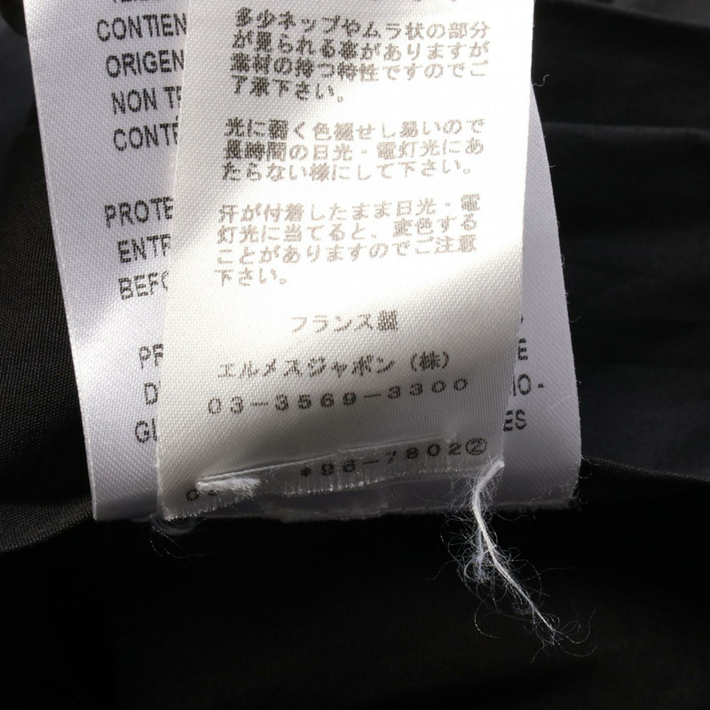 愛馬仕無領連身裙，黑色，棉質，二手，女款，38碼-4