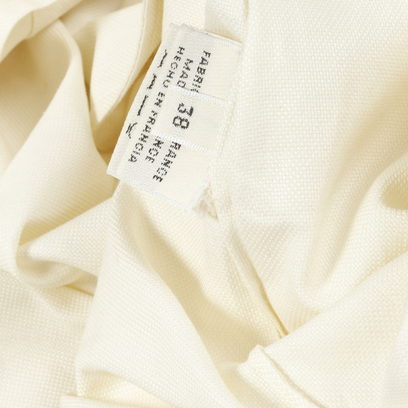 HERMES Skipper 襯衫上衣長袖棉質米色二手女款 #38-4