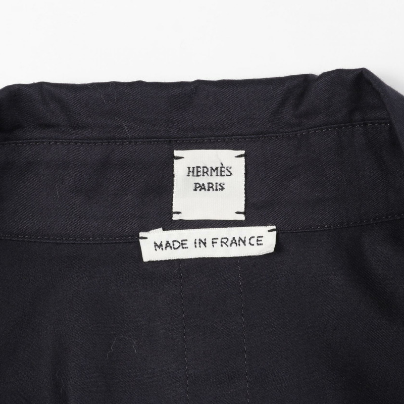 愛馬仕襯衫上衣 長袖 棉質 黑色 二手 女款 34 碼-2