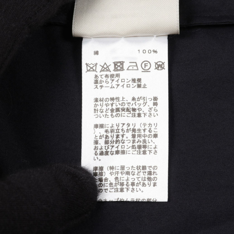 愛馬仕襯衫上衣 長袖 棉質 黑色 二手 女款 34 碼-3