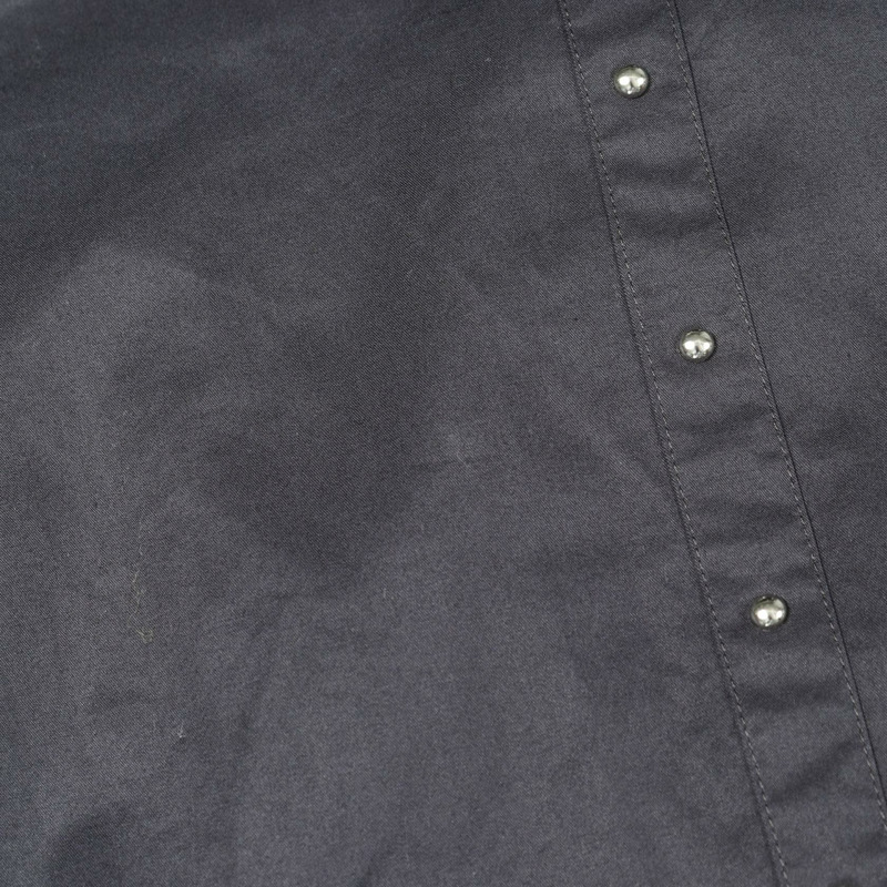 愛馬仕襯衫上衣 長袖 棉質 黑色 二手 女款 34 碼-5