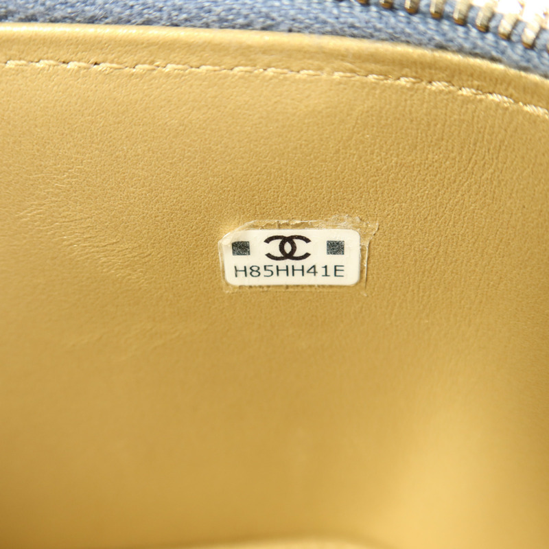 CHANEL 羊皮皮革Vanity Case金扣鏈帶肩背袋-7