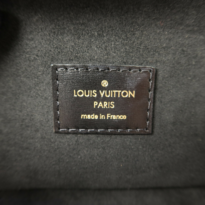 LOUIS VUITTON Monogram Reverse Vanity PM金扣手挽肩背兩用袋棕色-6