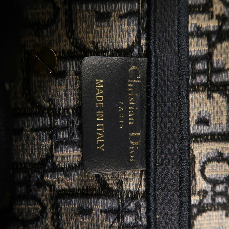 Dior 帆布Saddle金扣手挽肩背兩用袋-5