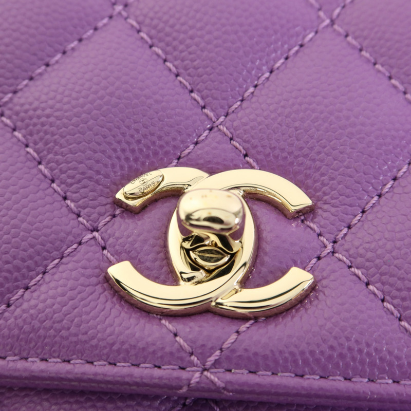 CHANEL 牛皮皮革Mini Coco Handle金扣手挽肩背兩用袋-9