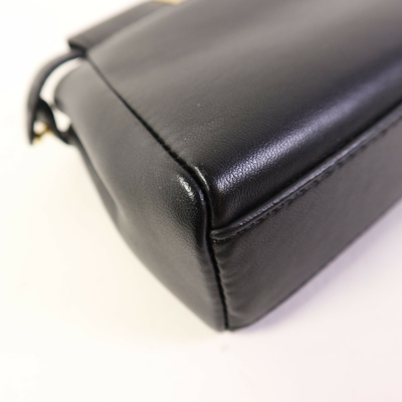 FENDI 牛皮皮革Micro Peekaboo金扣手挽肩背兩用袋-17