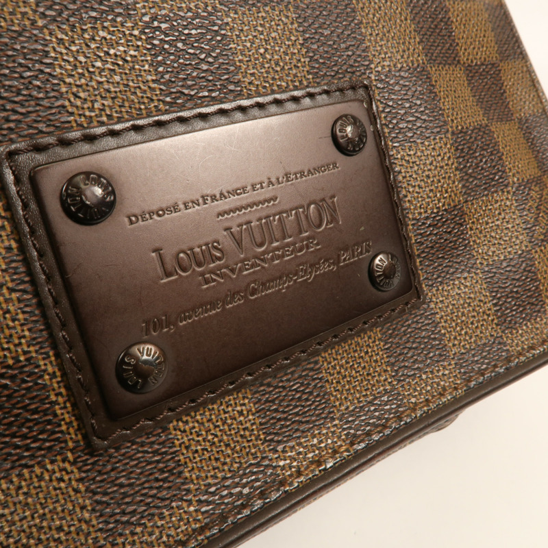 LOUIS VUITTON Damier Brooklyn PM肩背袋-10