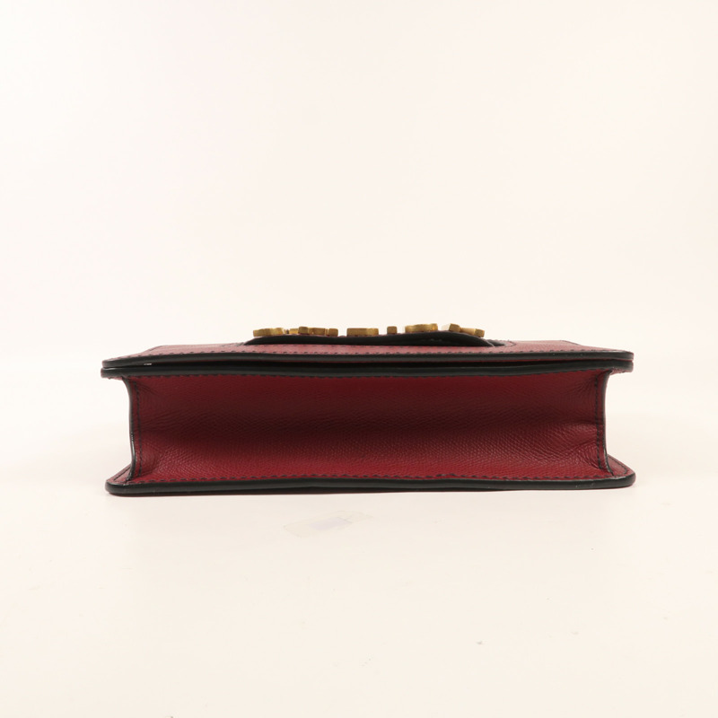 Dior 牛皮皮革J'aDior金扣鏈帶肩背袋-3