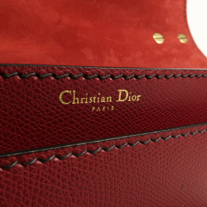 Dior 牛皮皮革J'aDior金扣鏈帶肩背袋-11