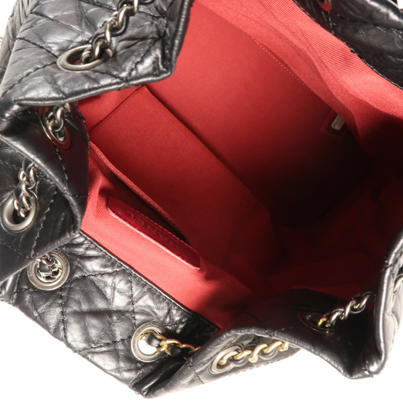 CHANEL 羊皮皮革Gabrielle Backpack背包-12