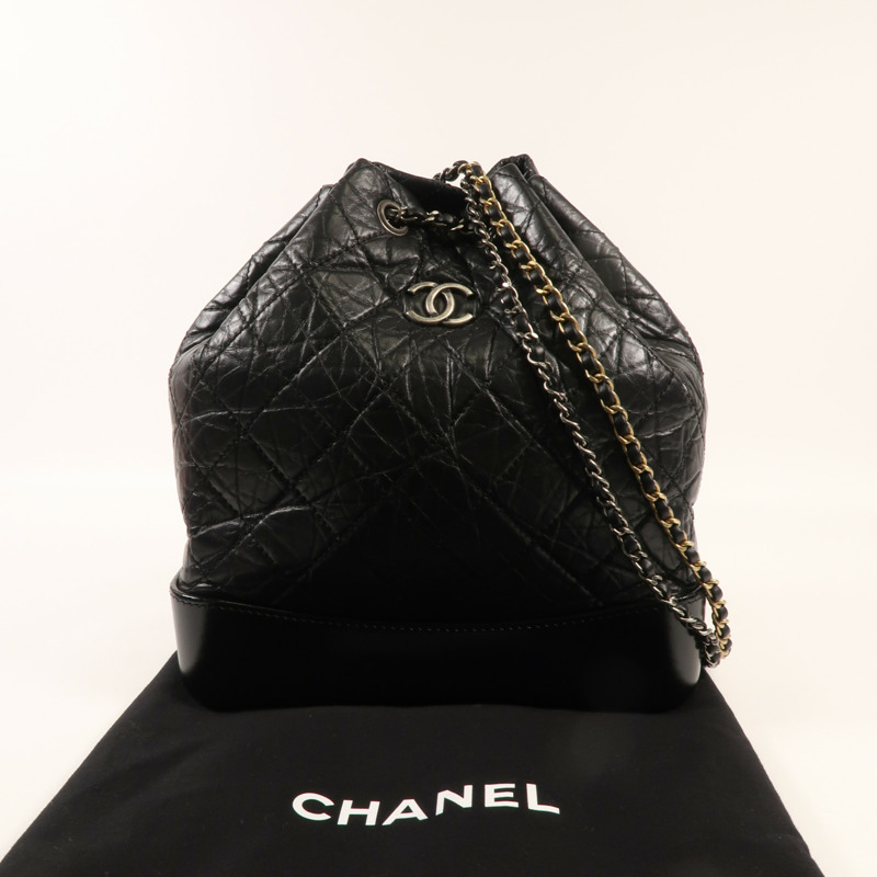CHANEL 羊皮皮革Gabrielle Backpack背包-13