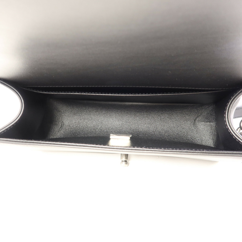 CHANEL 牛皮皮革Boy 25鏈帶肩背袋-5