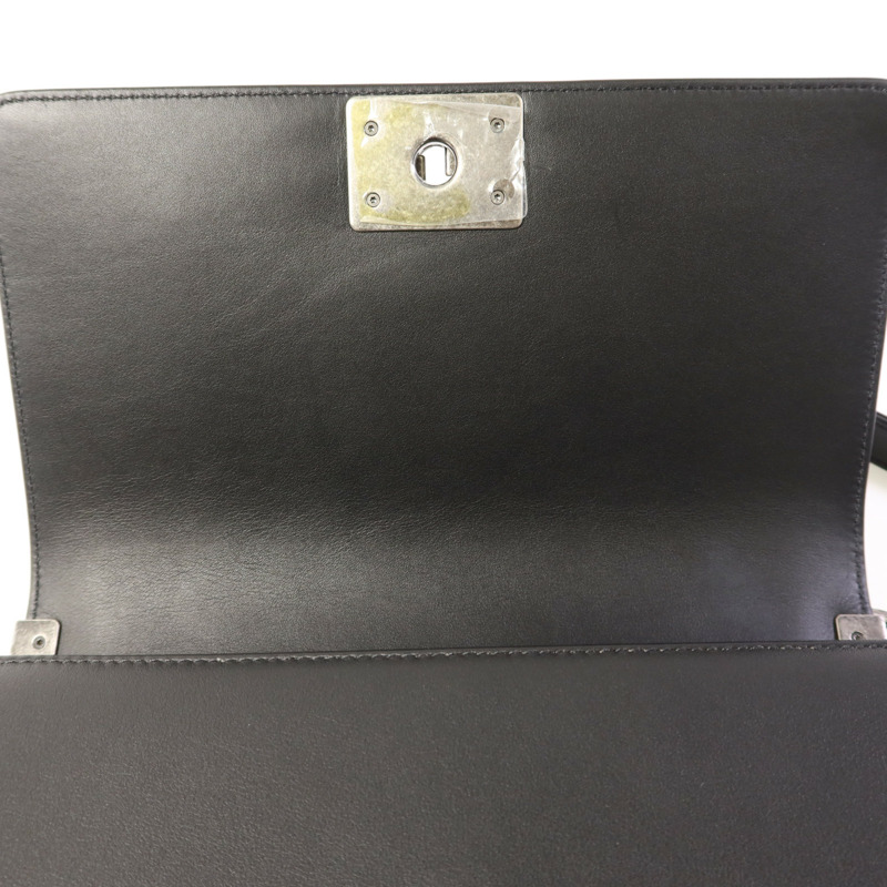 CHANEL 牛皮皮革Boy 25鏈帶肩背袋-8