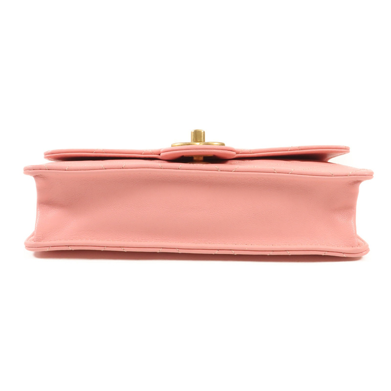 CHANEL 牛皮皮革Shoulder Bag金扣鏈帶肩背袋-3