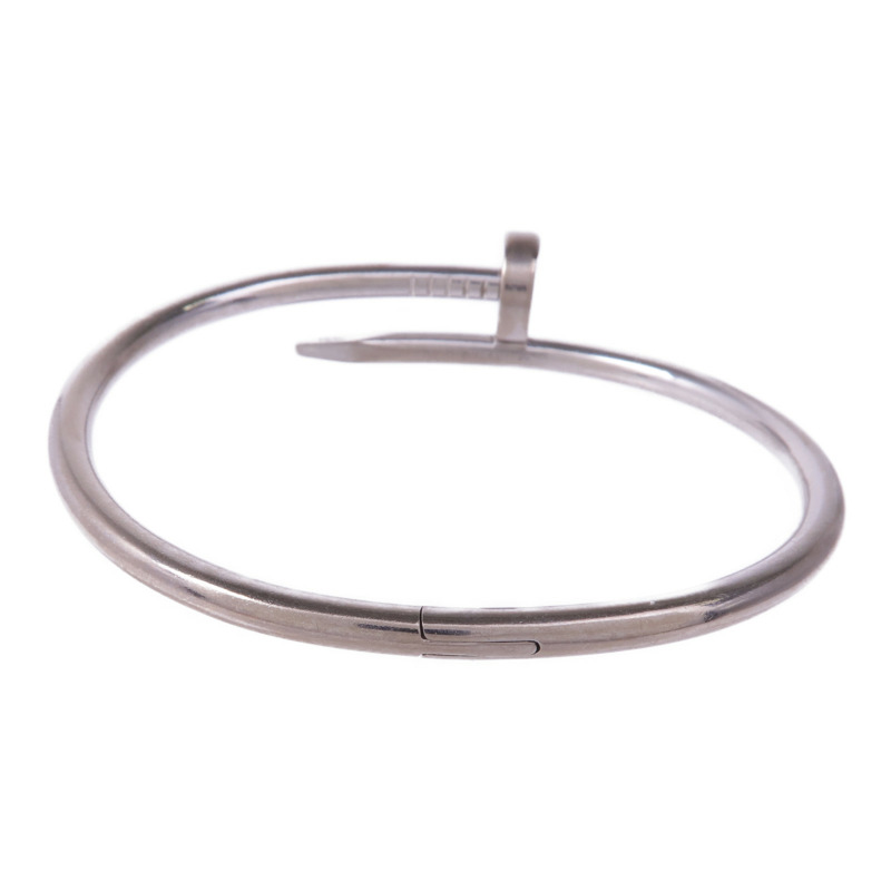 CARTIER 18K白金Juste Un Clou Bracelet手鐲-2