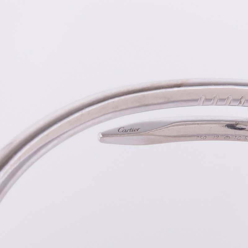 CARTIER 18K白金Juste Un Clou Bracelet手鐲-5