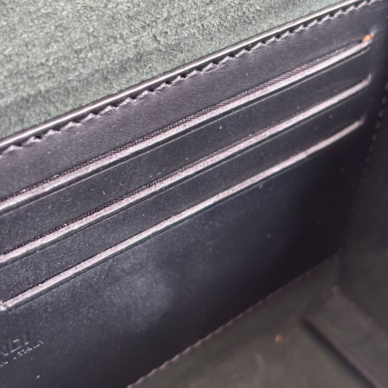 ::FENDI:: Baguette Soft Trunk 黑色皮革手拿包 斜背包 箱型包-29