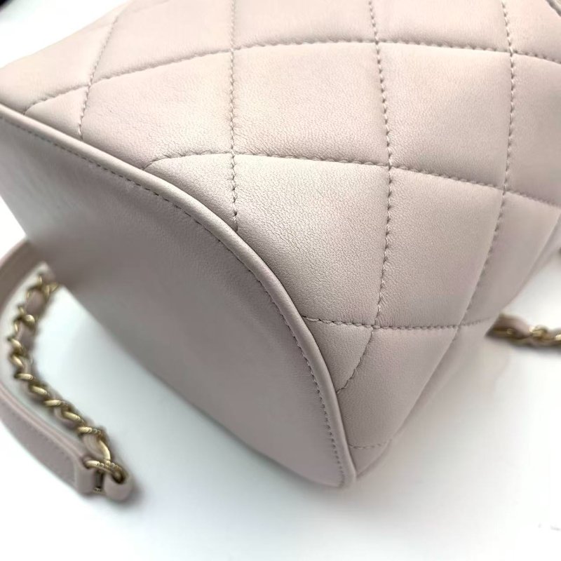 CHANEL 羊皮淡紫色兩用盒子包Vanity Bag-7