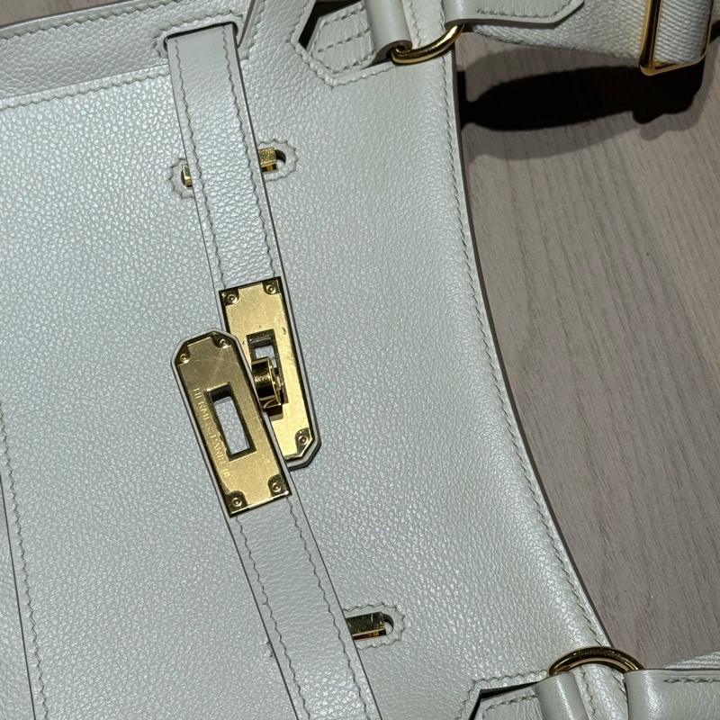 Hermes mini jypsiere 迷你吉普賽包 冰川白 evercolor皮/金釦-3