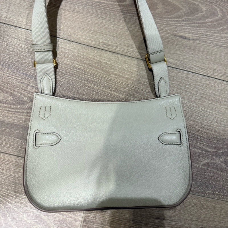 Hermes mini jypsiere 迷你吉普賽包 冰川白 evercolor皮/金釦-6
