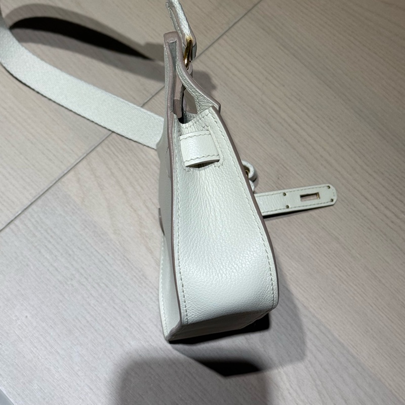 Hermes mini jypsiere 迷你吉普賽包 冰川白 evercolor皮/金釦-7