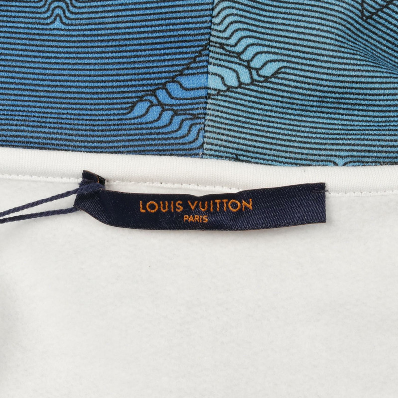 LOUIS VUITTON 3D Monogram 連帽衫 棉質 綠色 二手 男款 M 碼 LV-2