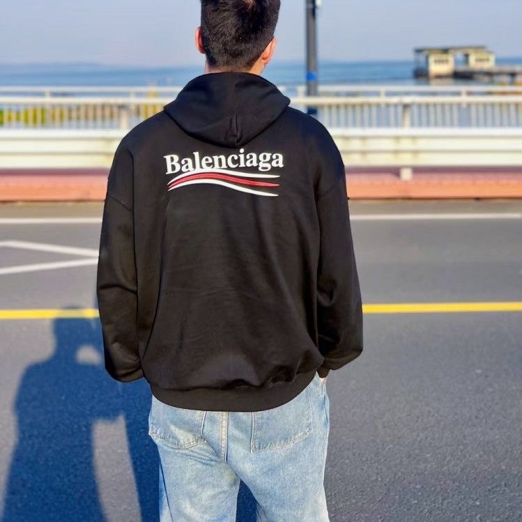 莉亞精品♡Balenciaga Logo連帽衛衣 尺碼S 二手美品-2