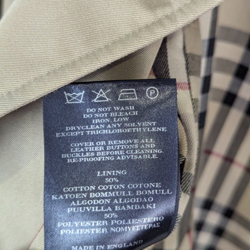 莉亞精品♡Burberry 帕汀頓版型經典風衣 尺碼52 全新閒置-8