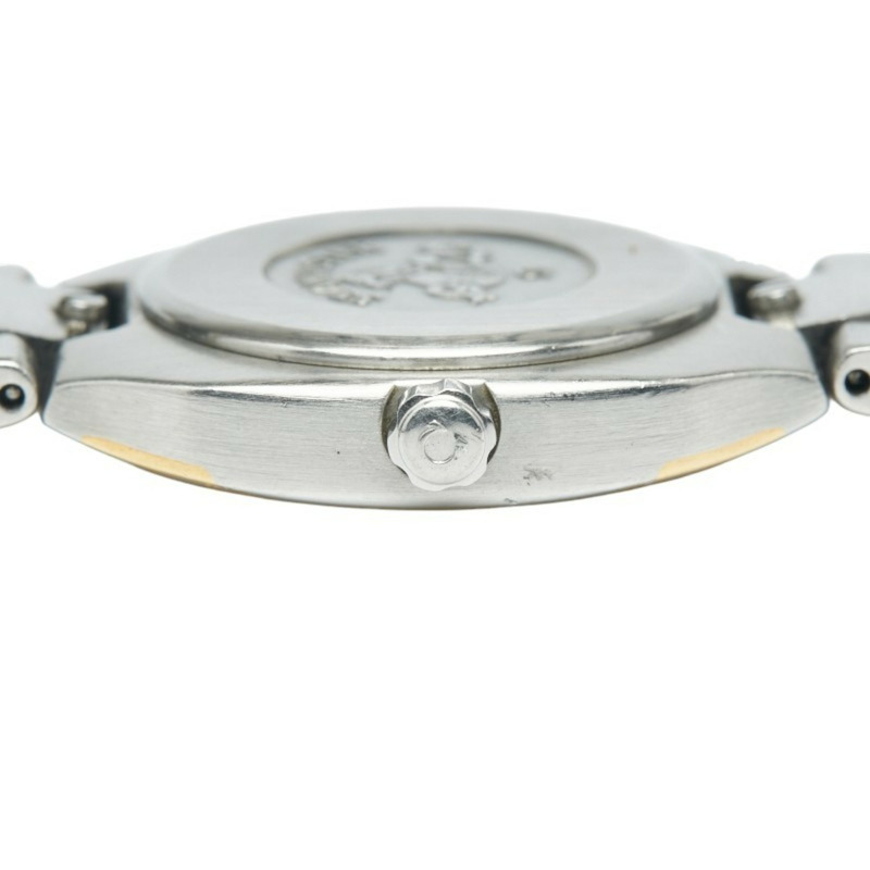 歐米茄海馬北極星石英腕錶,灰色錶盤,不鏽鋼,黃金,女士,歐米茄-4