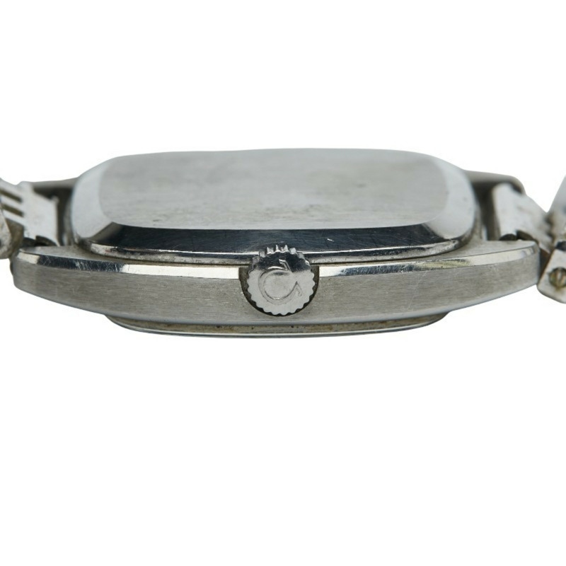 歐米茄碟飛系列錶帶（售後市場）手動上鍊銀色錶盤不銹鋼女士手錶-4