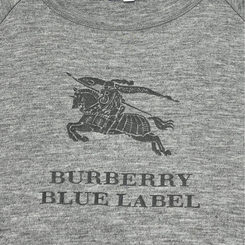 Burberry 藍標 大戰馬字母寬版混毛洋裝-2