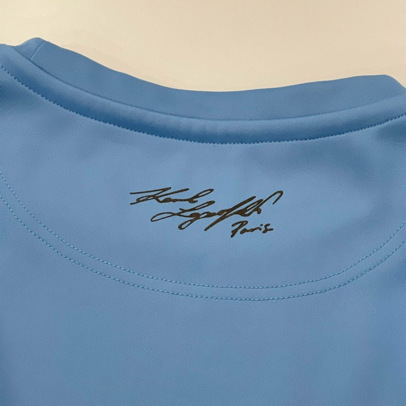 老佛爺 KARL LAGERFELD 字母織帶上衣-6