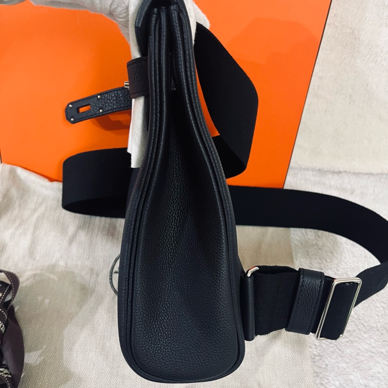 Hermes Hac a dos kelly #黑銀W刻-2