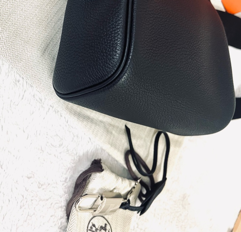 Hermes Hac a dos kelly #黑銀W刻-7