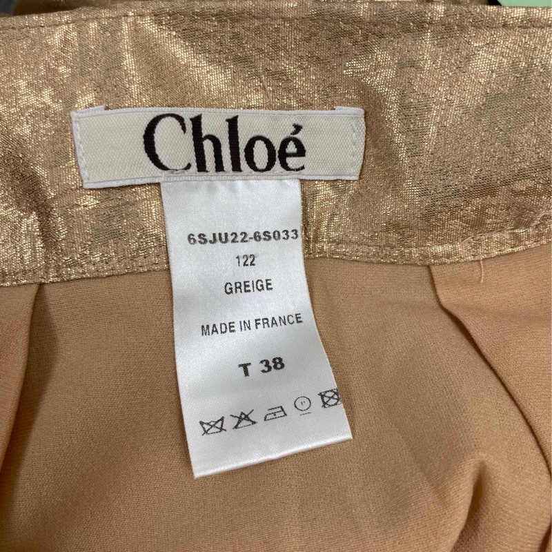 近新CHLOE 金色A line打折半身裙F38號-4