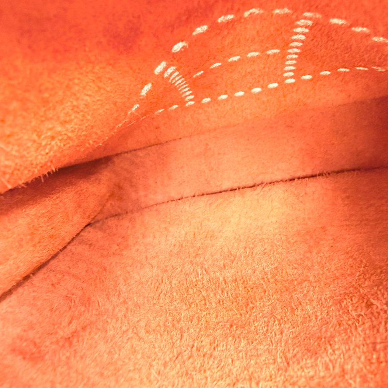 Hermes - 9T火焰橘TC銀釦╻Mini Evelyne 斜背包-17