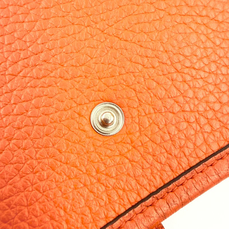 Hermes - 9T火焰橘TC銀釦╻Mini Evelyne 斜背包-19