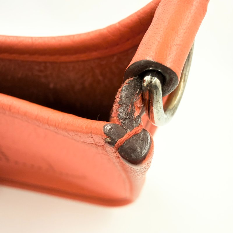 Hermes - 9T火焰橘TC銀釦╻Mini Evelyne 斜背包-24