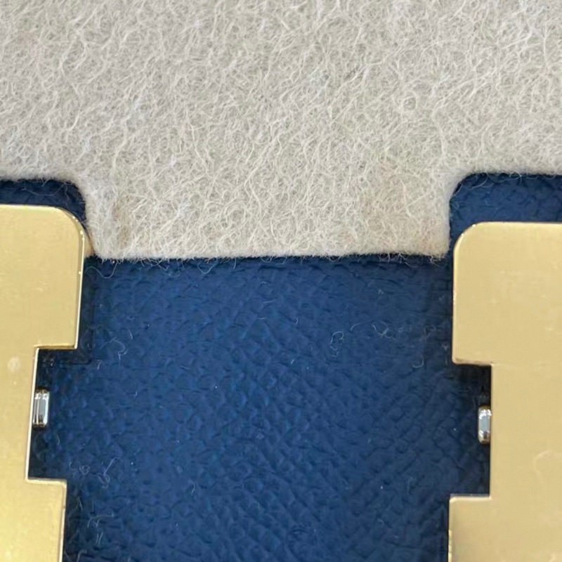 HERMES愛馬仕 Constance 19 D刻19年康康藍色金扣五金帶膜成色非常好-1