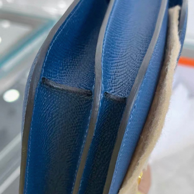 HERMES愛馬仕 Constance 19 D刻19年康康藍色金扣五金帶膜成色非常好-2