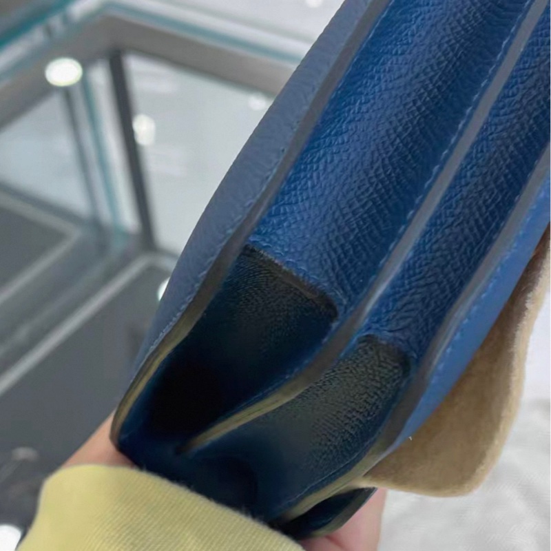 HERMES愛馬仕 Constance 19 D刻19年康康藍色金扣五金帶膜成色非常好-3