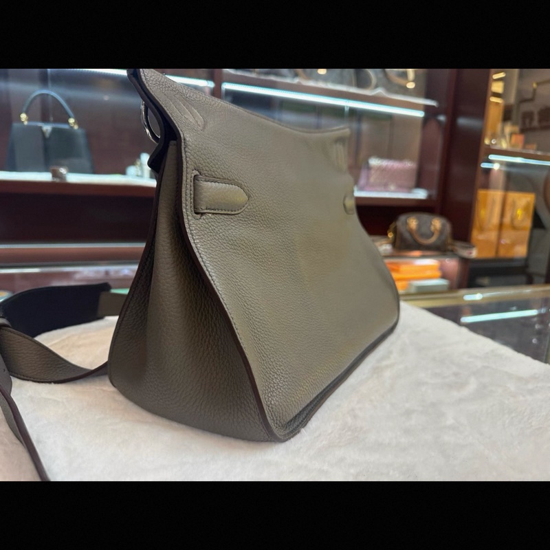 Hermes 大象灰吉普賽 Jypsiere 34 框p刻  上身真的很有感覺呀 大象灰經典真的好喜歡-3