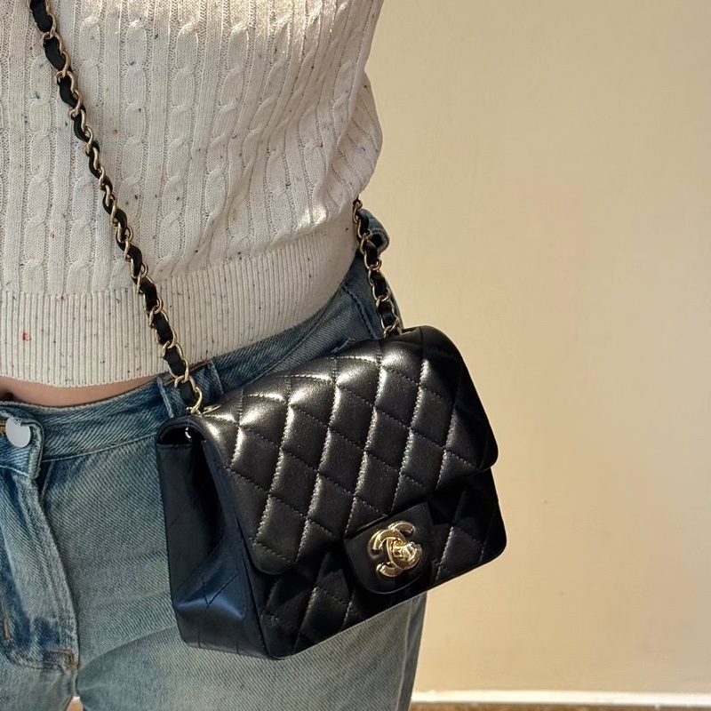 Chanel 黑金方胖子-10
