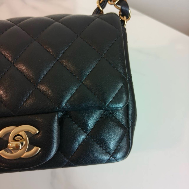 Chanel 黑金方胖子-11
